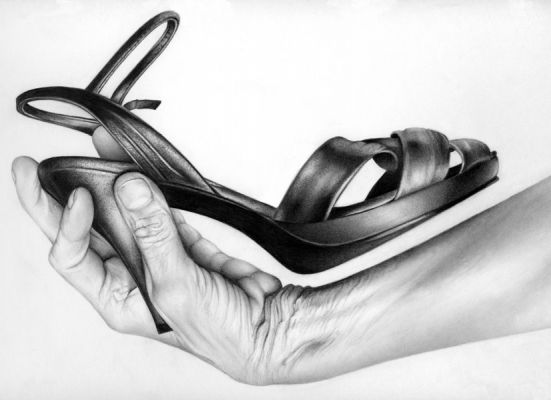 Cath Riley - hands:  shoe and hand 1